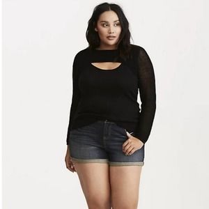 TORRID 1X PULLOVER SLIT FRONT SWEATER